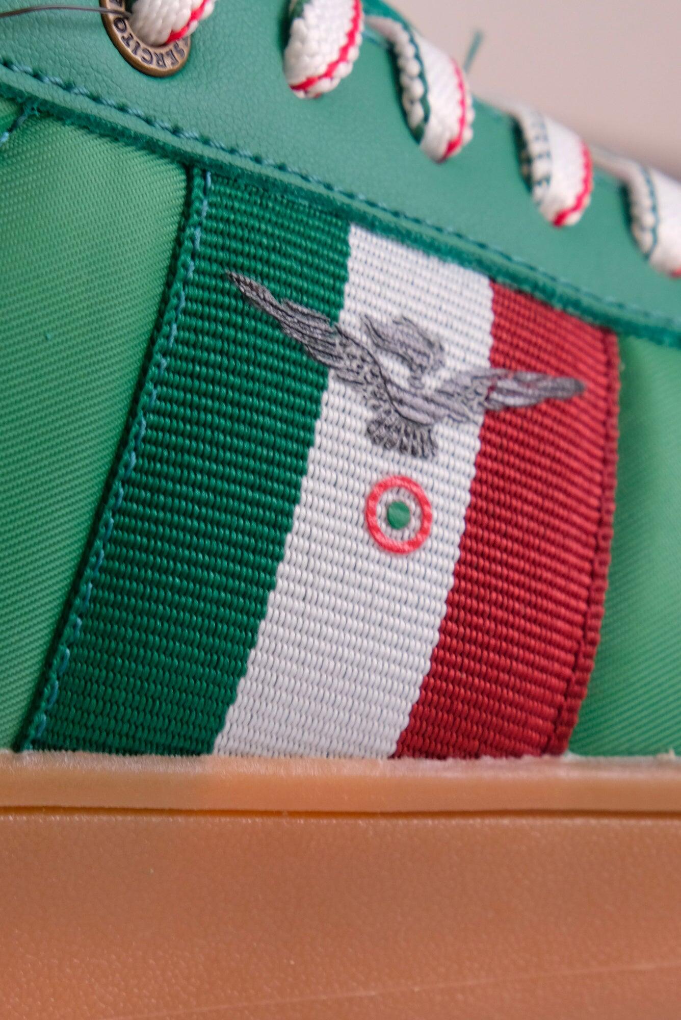 Sneakers verdi Aviazione Esercito uomo in camoscio e nylon 2/4