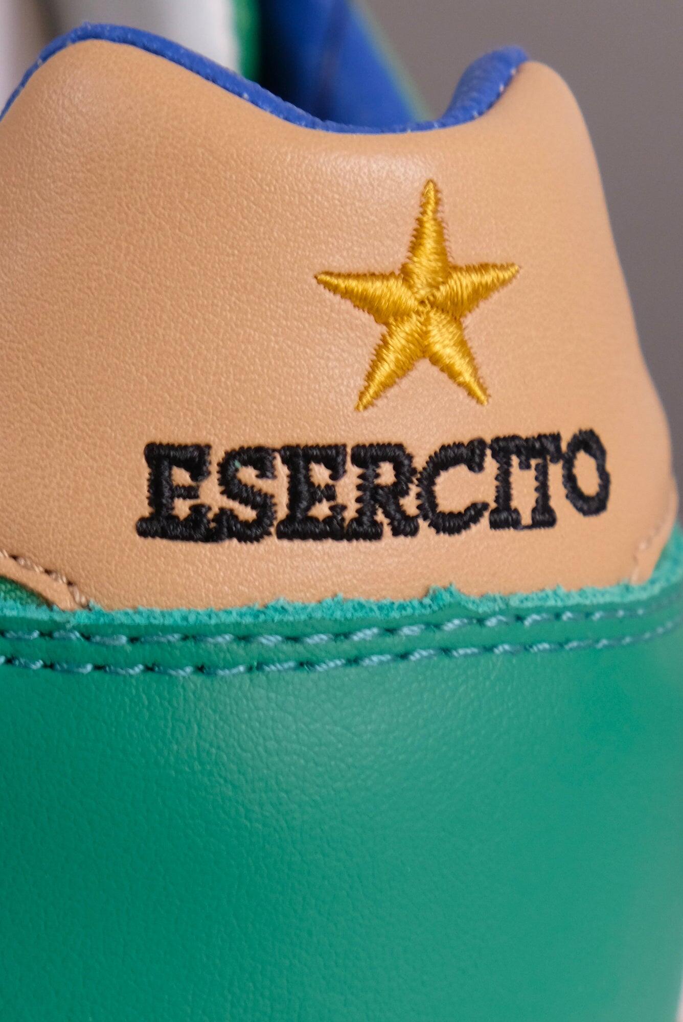 Sneakers verdi Aviazione Esercito uomo in camoscio e nylon 4/4