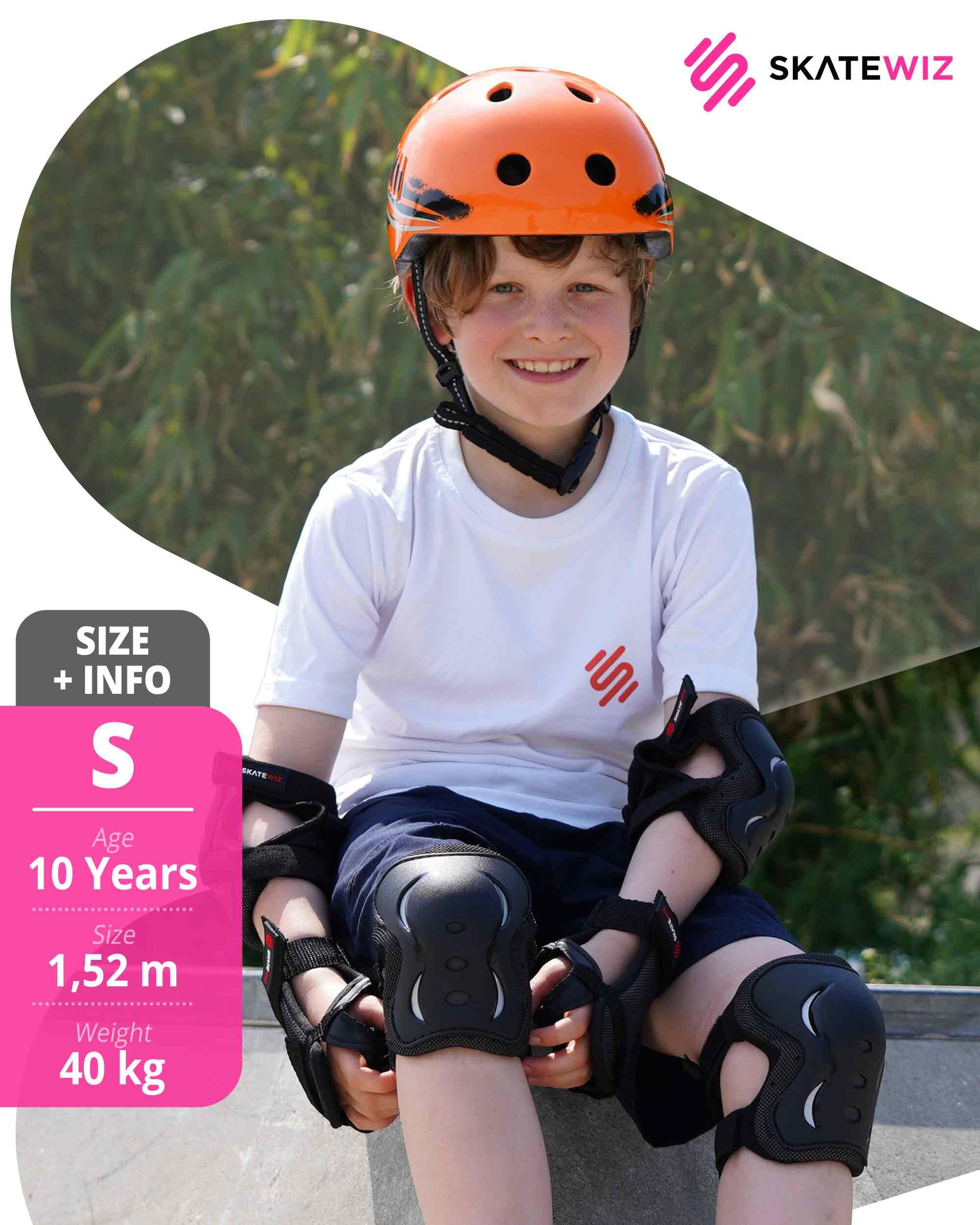 Schoner Set Protektoren Inliner 3-er Set Skateboard Kinder Schützer Knieschoner 7/8