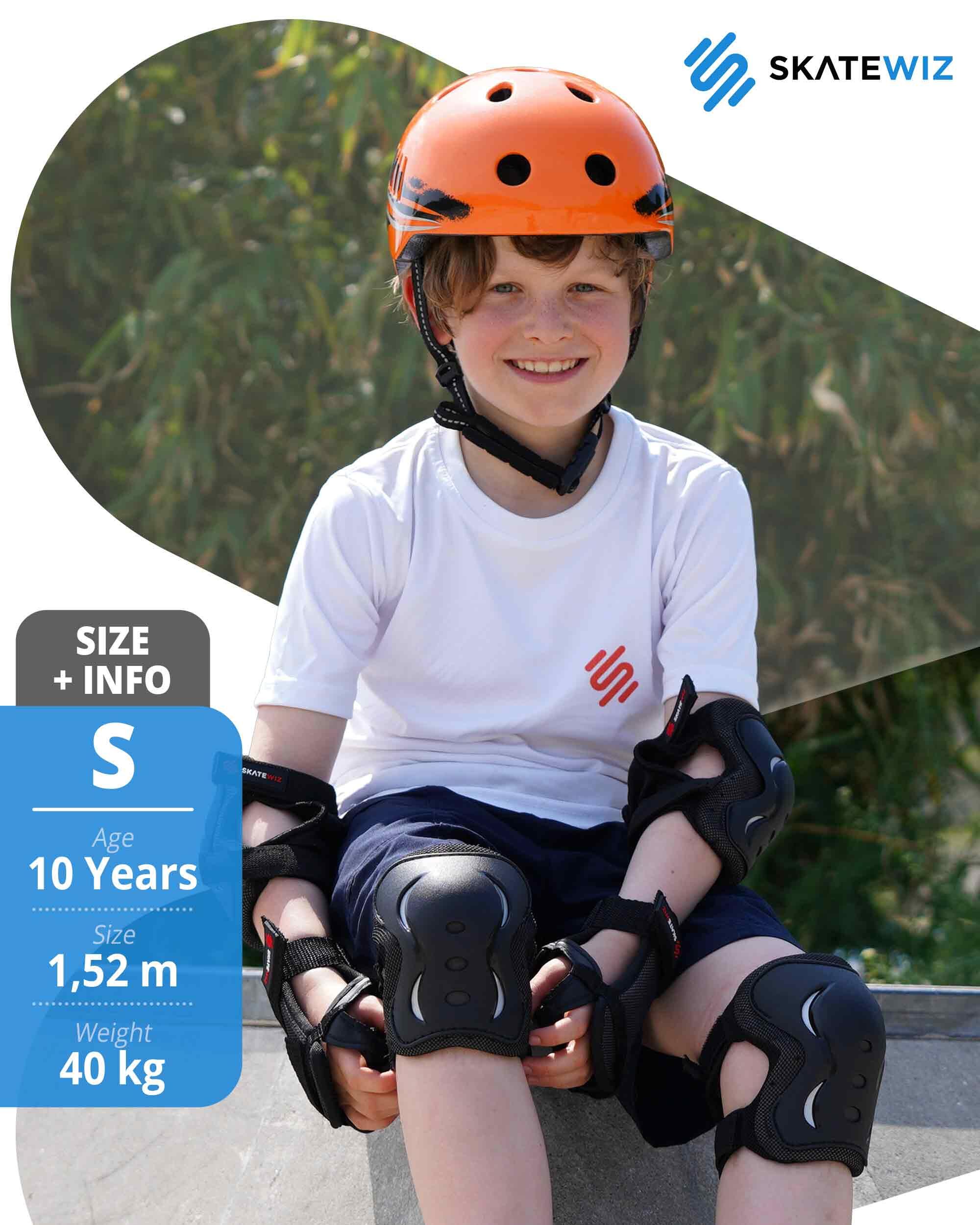 Schoner Set Protektoren Inliner 3-er Set Skateboard Kinder Schützer Knieschoner 7/8