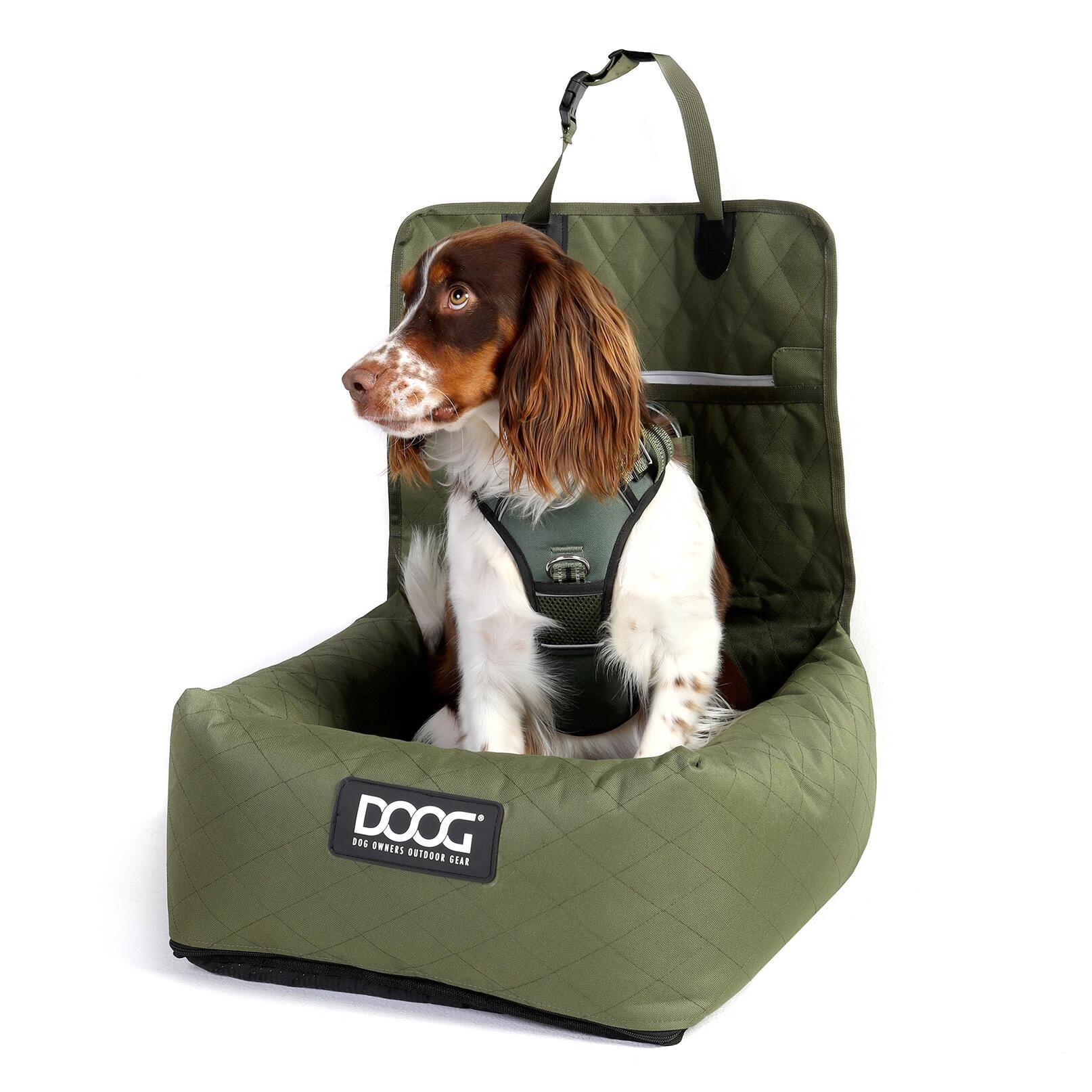 Transportin para asiento de coche color verde 3/5