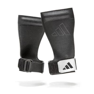 Adidas – lifting grips - black/white - s/m