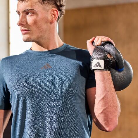 Adidas – Lifting Grips / Zughilfen - Black/White - L/XL 7/7