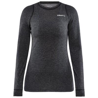 Core merino wollen dames t-shirt – black – s