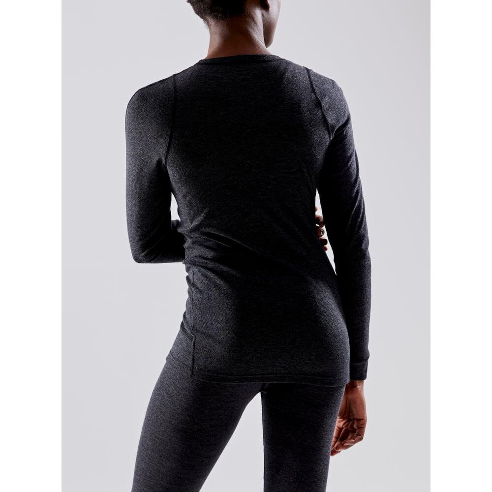 CORE Merino wollen dames t-shirt – Black – S 2/2