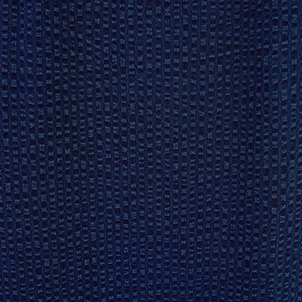 Calças 555 em seersucker com cintura elástica azul índigo 5/5