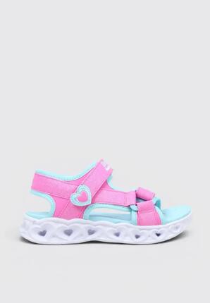 Sandales de surf enfant SKECHERS HEART LIGHTS SANDALS roses
