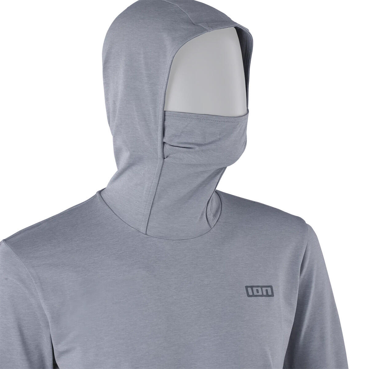 Koszulka z kapturem ION Wetshirt Storm Pro Hood LS Men Grey-Melange 2026 6/6
