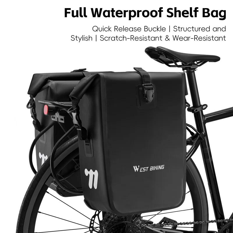 Bolsa de bici impermeable liberación rápida para ciclismo 2/4