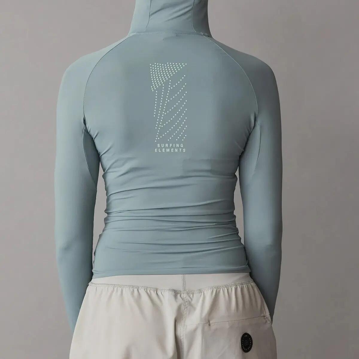 Koszulka lycra ION Rashguard Sun Pro LS Women Siler-Green 2026 7/7