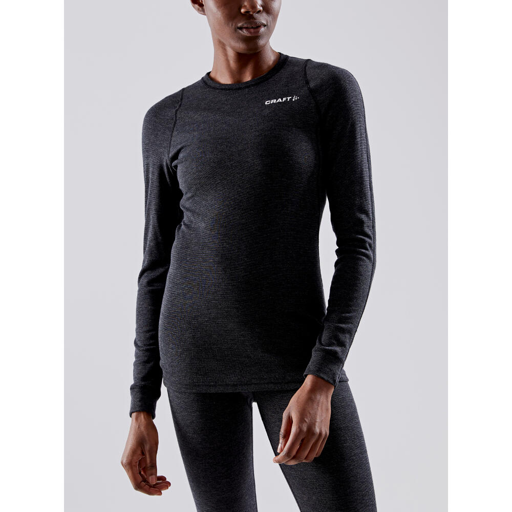 CORE Merino wollen dames t-shirt – Black – M 3/3
