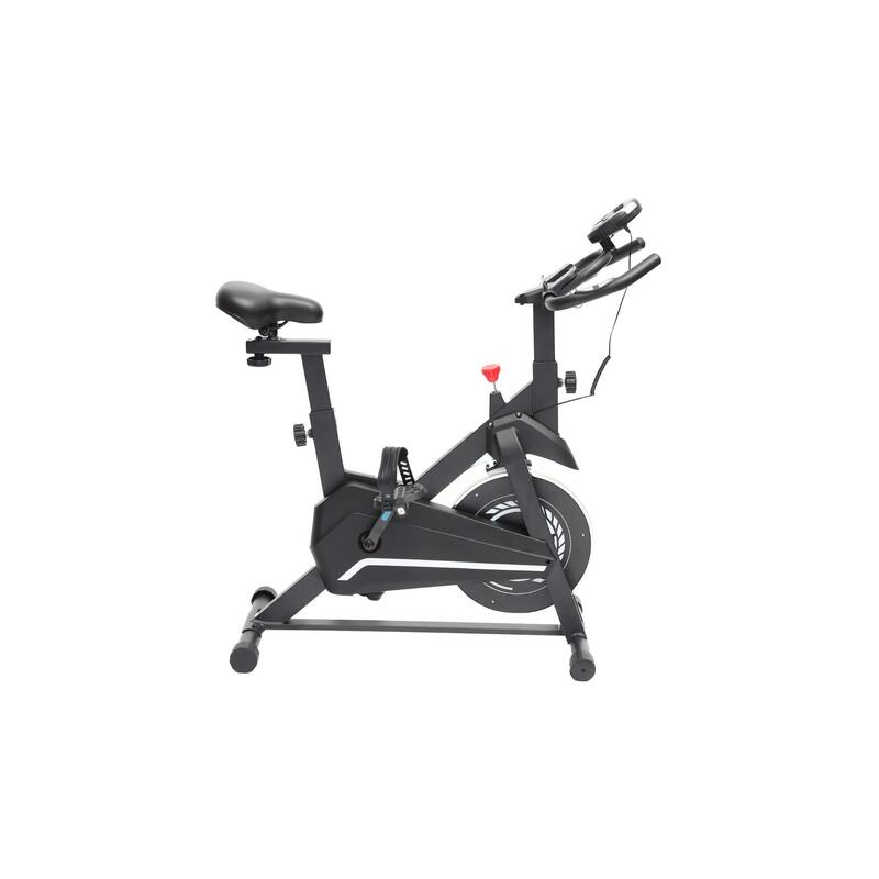 Bicicleta fitness stationara, rezistenta reglabila, afisaj LCD, suport 120 kg