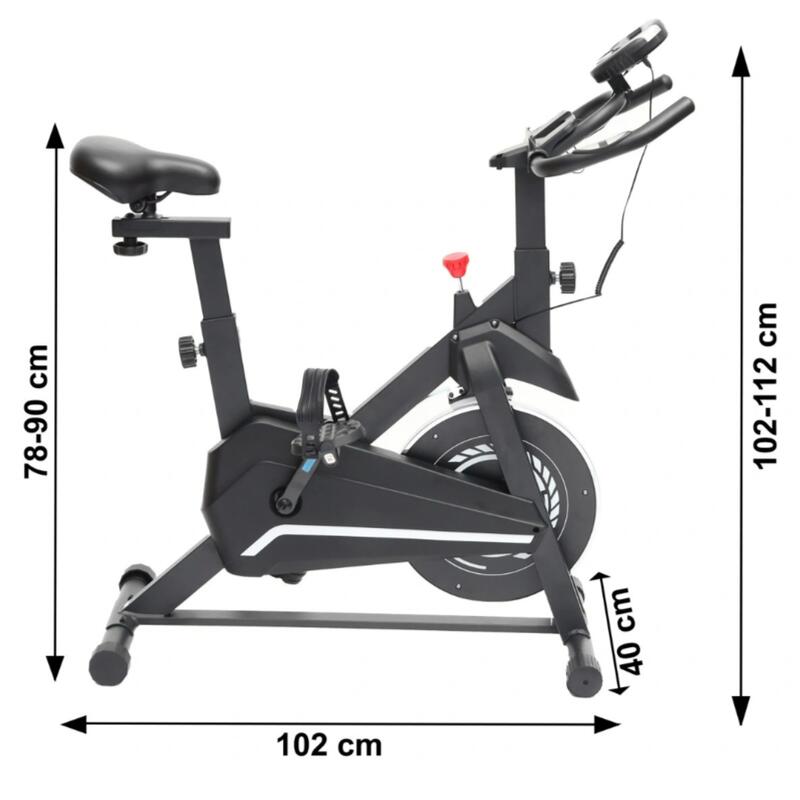 Bicicleta fitness stationara, rezistenta reglabila, afisaj LCD, suport 120 kg