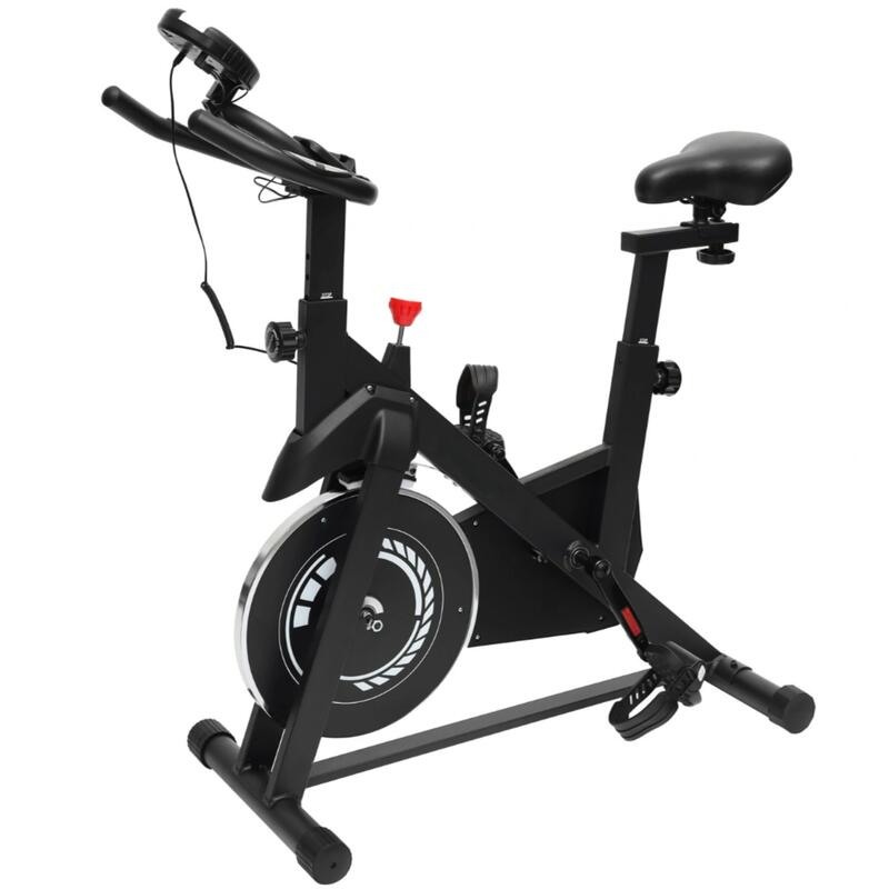 Bicicleta fitness stationara, rezistenta reglabila, afisaj LCD, suport 120 kg