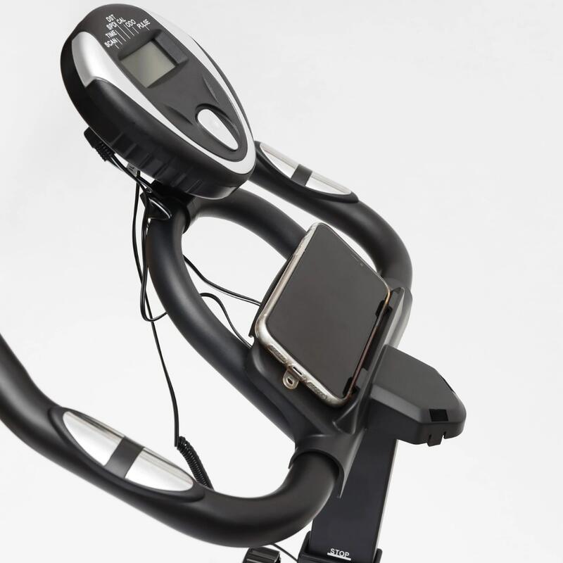 Bicicleta fitness stationara, rezistenta reglabila, afisaj LCD, suport 120 kg