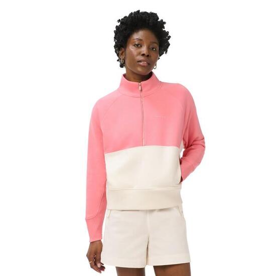 SWEATY BETTY Sweaty Betty Revive Half zip colour-block MELROSEPINK LILYWHITE S