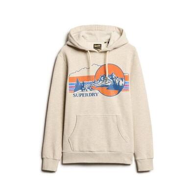 Gestreepte hoodie met patroon superdry