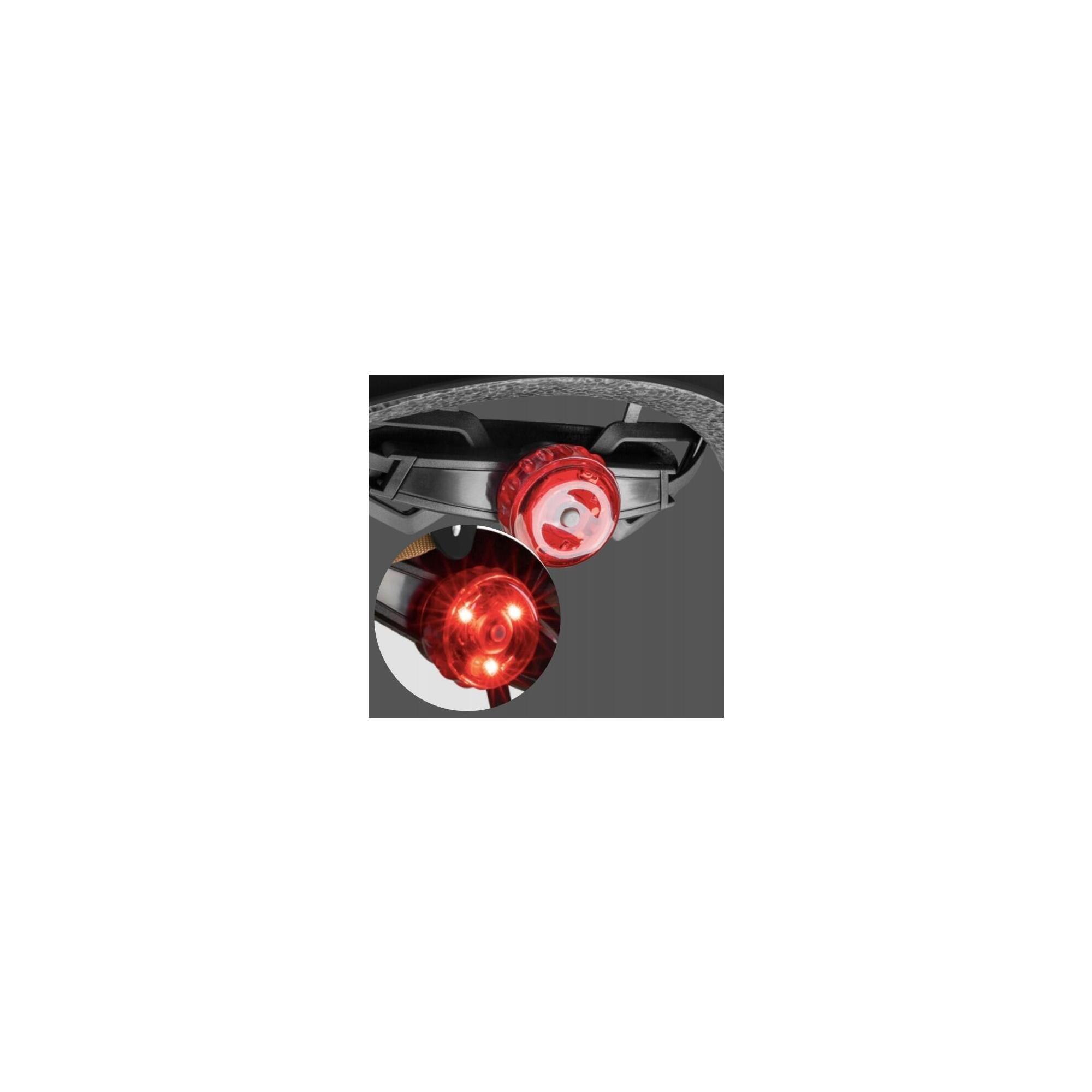 Casca protectie bicicleta copii, marimea M 55-58 cm, lumina LED, ventilatie
