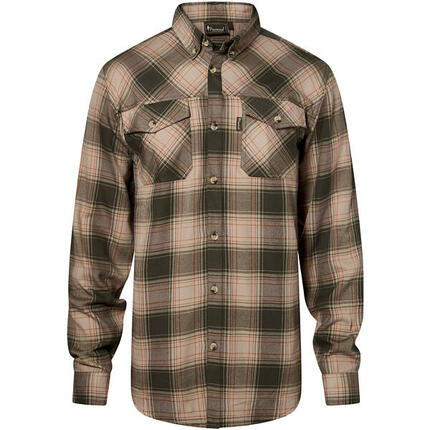 Pinewood Finnveden Forest Flannel Shirt Herren (Olive/D.Green) Größe 3XL