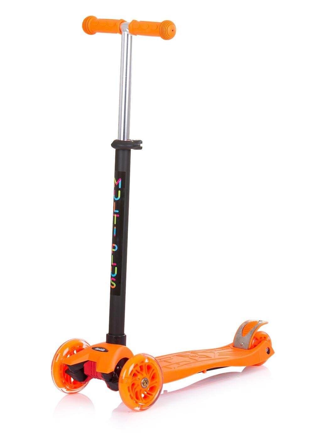 Infantil Paseo Patinete evolutivo 3 en 1 empuje MULTI PLUS LED Orange 4/5