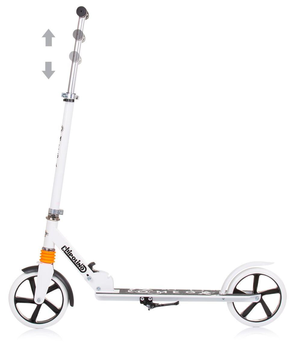 Infantil Paseo Patinete plegable aluminio OMEGA 200mm ABEC-7 white 2/3