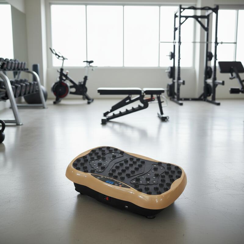 Aparat fitness cu vibromasaj, 3 programe, ecran tactil, telecomanda, 200W