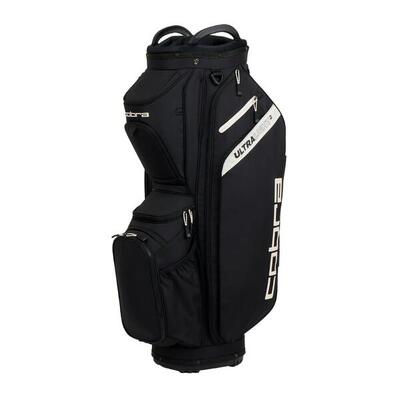 Borsa da golf Cobra Ultralight 2 Cart Bag nera e bianca