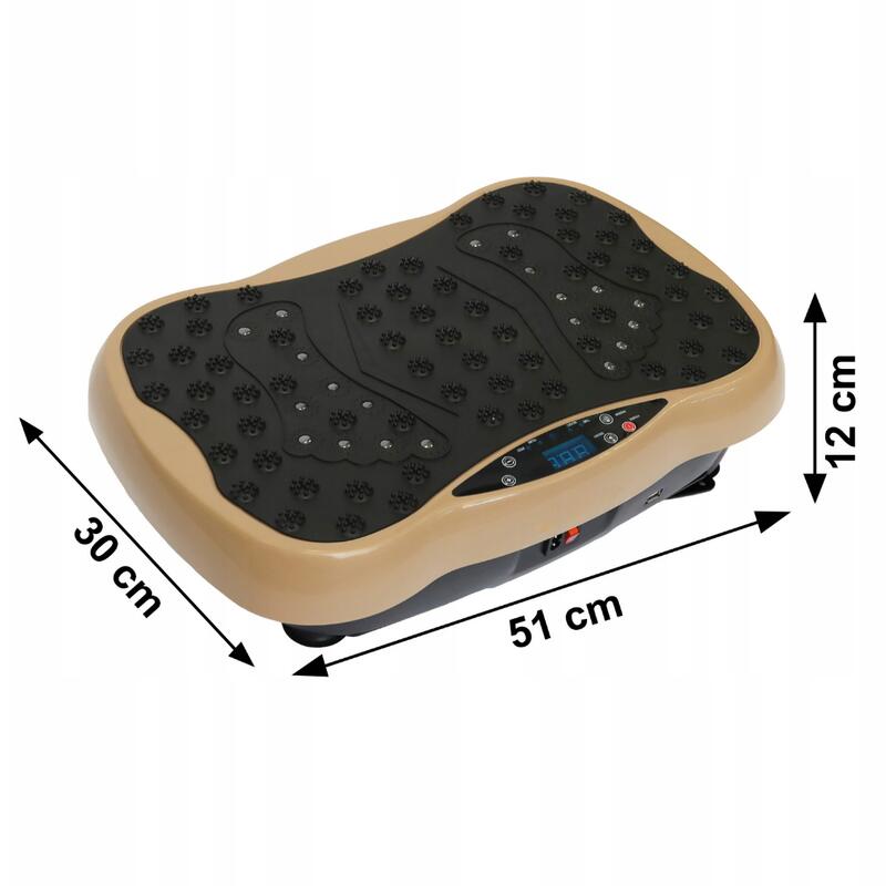 Aparat fitness cu vibromasaj, 3 programe, ecran tactil, telecomanda, 200W