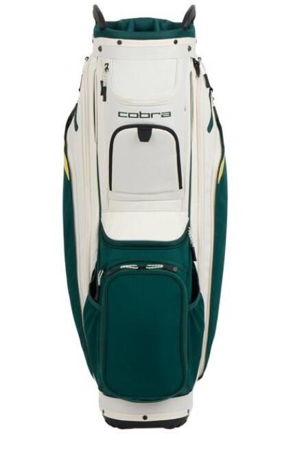 Borsa da golf Cobra Ultralight 2 Cart Bag, bianca e verde. 3/4
