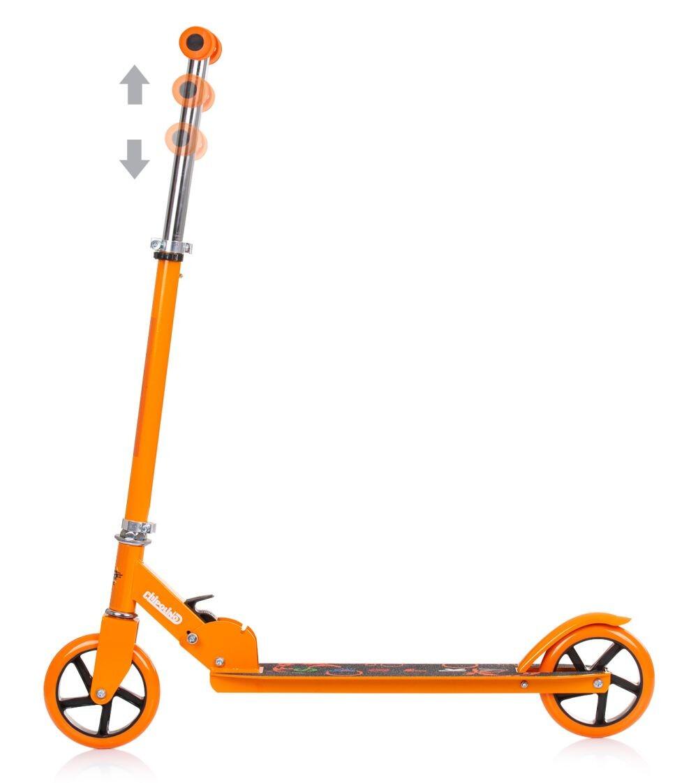 Infantil Paseo Patinete plegable aluminio SHARKY ABEC-7 Orange 2/3