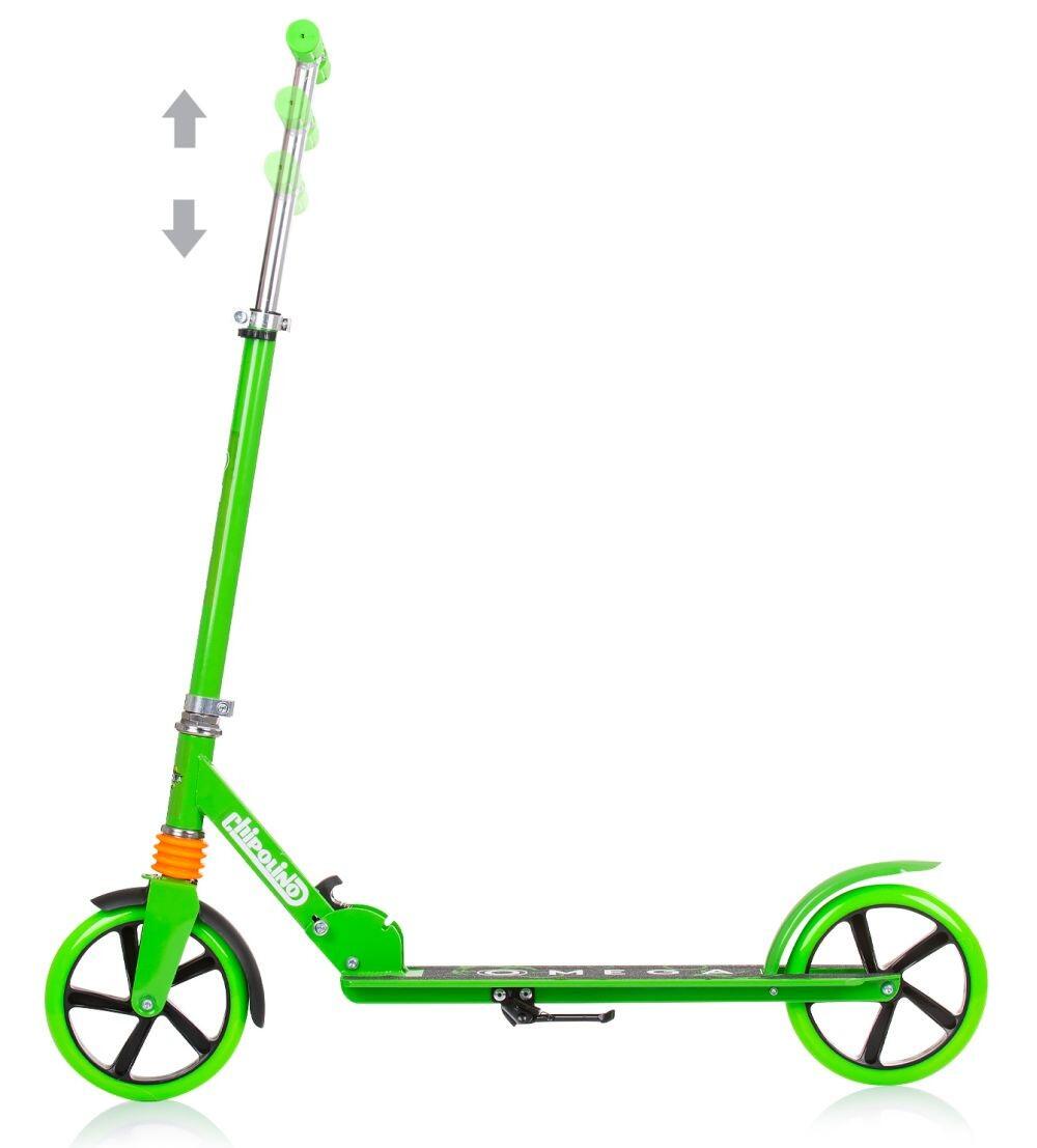Infantil Paseo Patinete plegable aluminio OMEGA 200mm ABEC-7 Green 2/3