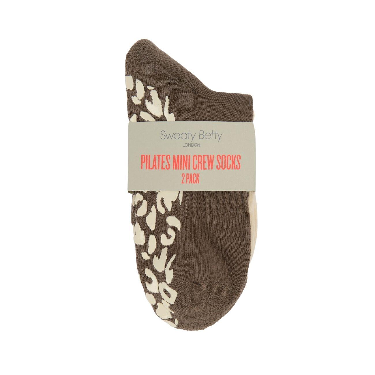 Mini Pilates Crew Gripper à imprimé animalier Sweaty Betty, lot de 2 4/7