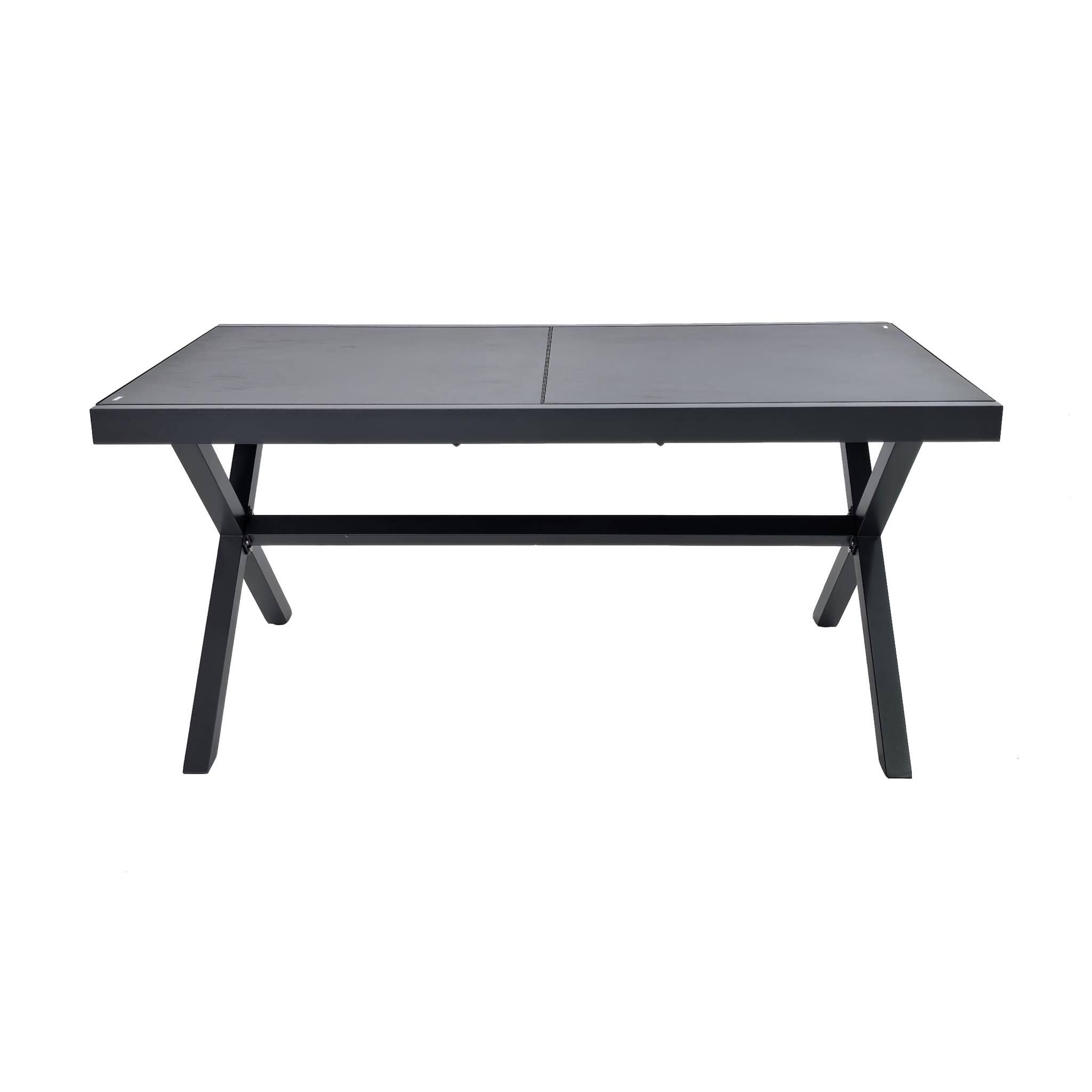Mesa de jardim extensível em alumínio para 8 pessoas, Antracite 3/5