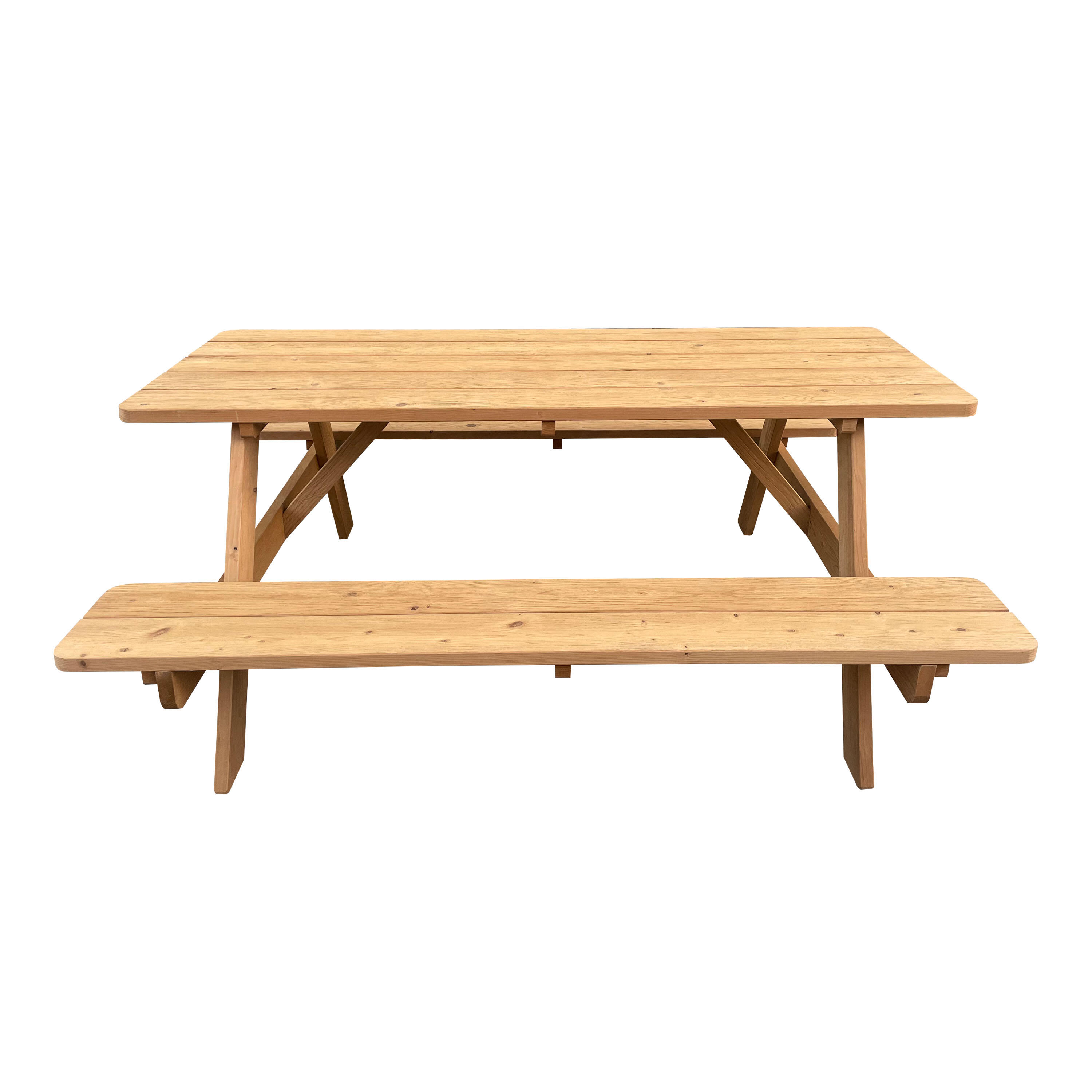 AXI Jean Table de pique-nique en bois, 6 personnes - Marron 2/6