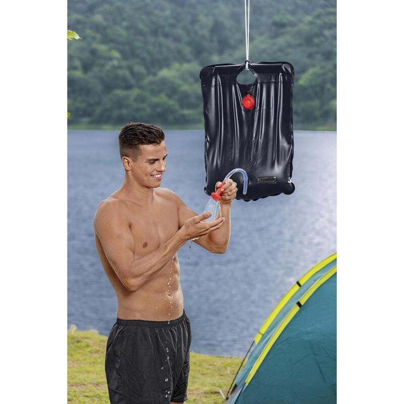Dus solar camping, 20 L, indicator temperatura, incalzire solara, 58 x 41 cm