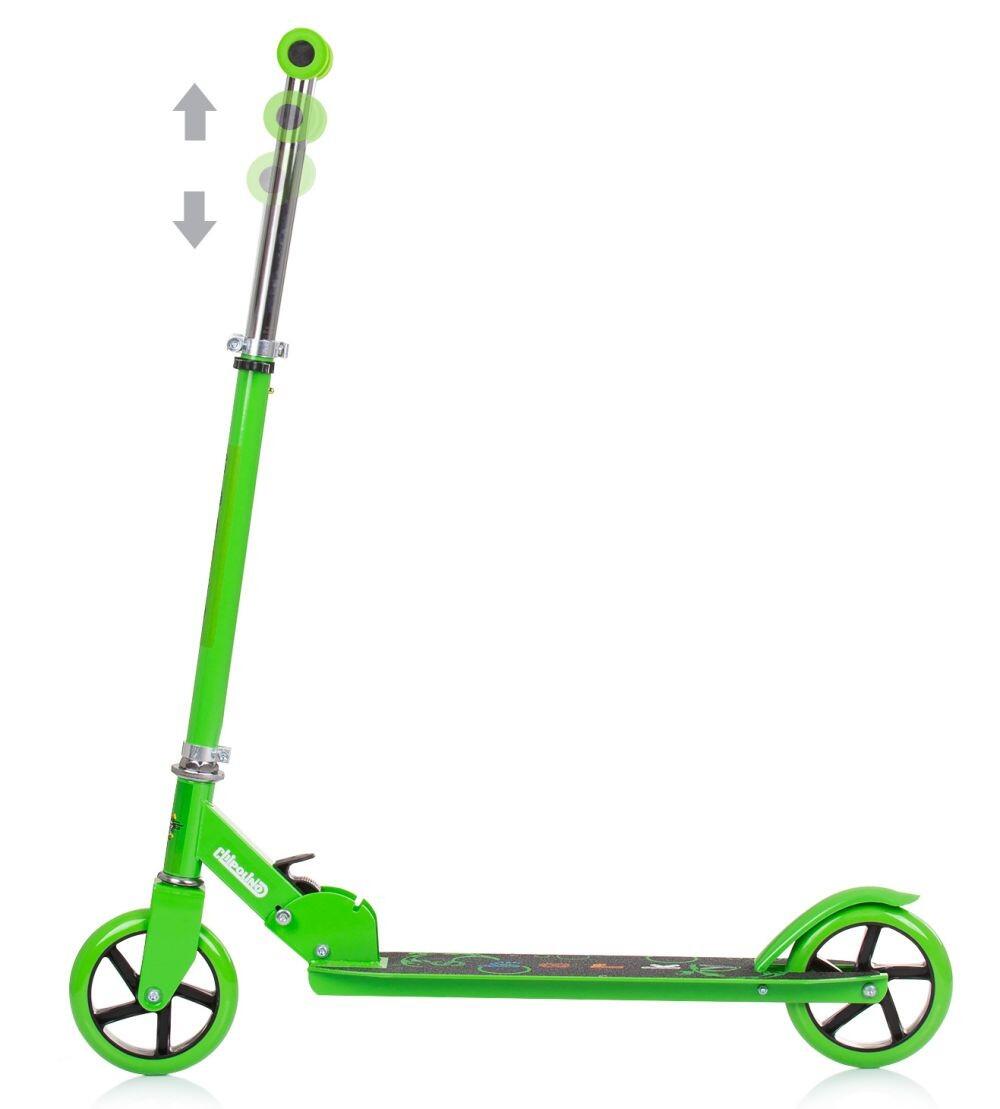 Infantil Paseo Patinete plegable aluminio SHARKY ABEC-7 Green 2/3