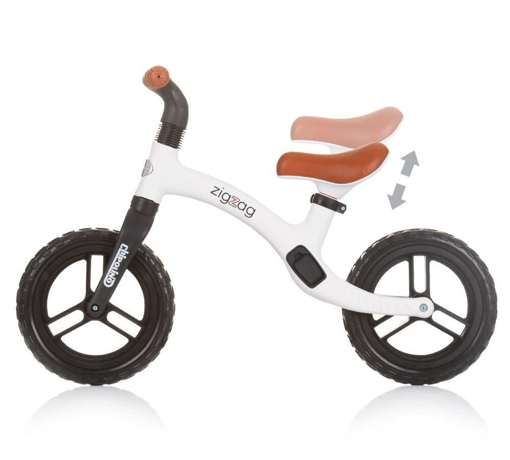 Infantil Paseo Bicicleta equilibrio sin pedales ligera ZIG ZAG Black/white 4/5