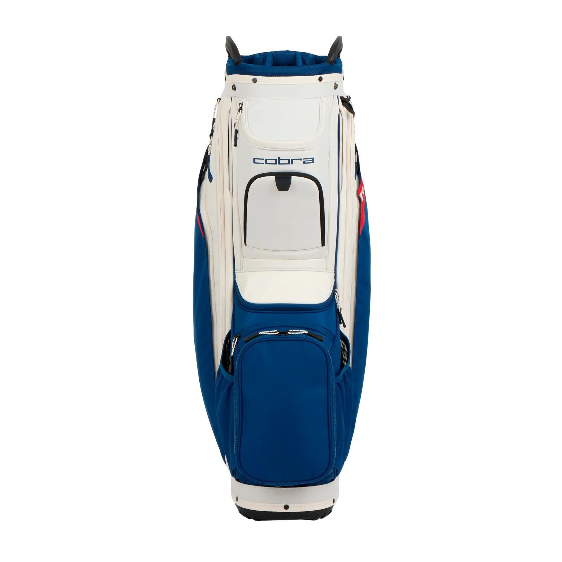Bolsa Golf Cobra Ultralight 2 Cart Bag Blanco y Azul 3/4