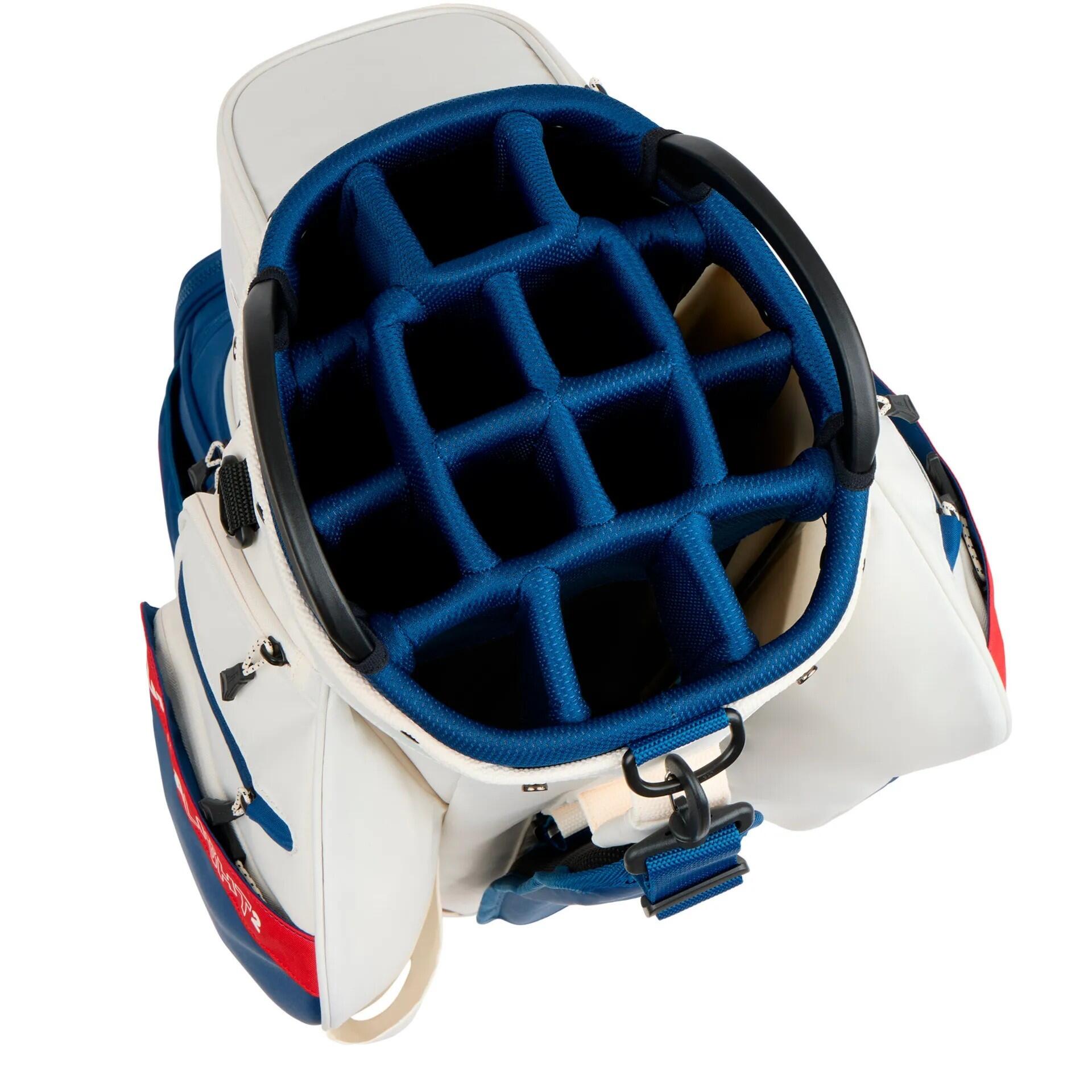 Bolsa Golf Cobra Ultralight 2 Cart Bag Blanco y Azul 4/4