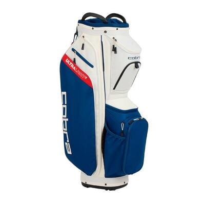 Borsa da golf Cobra Ultralight 2 Cart Bag bianca e blu