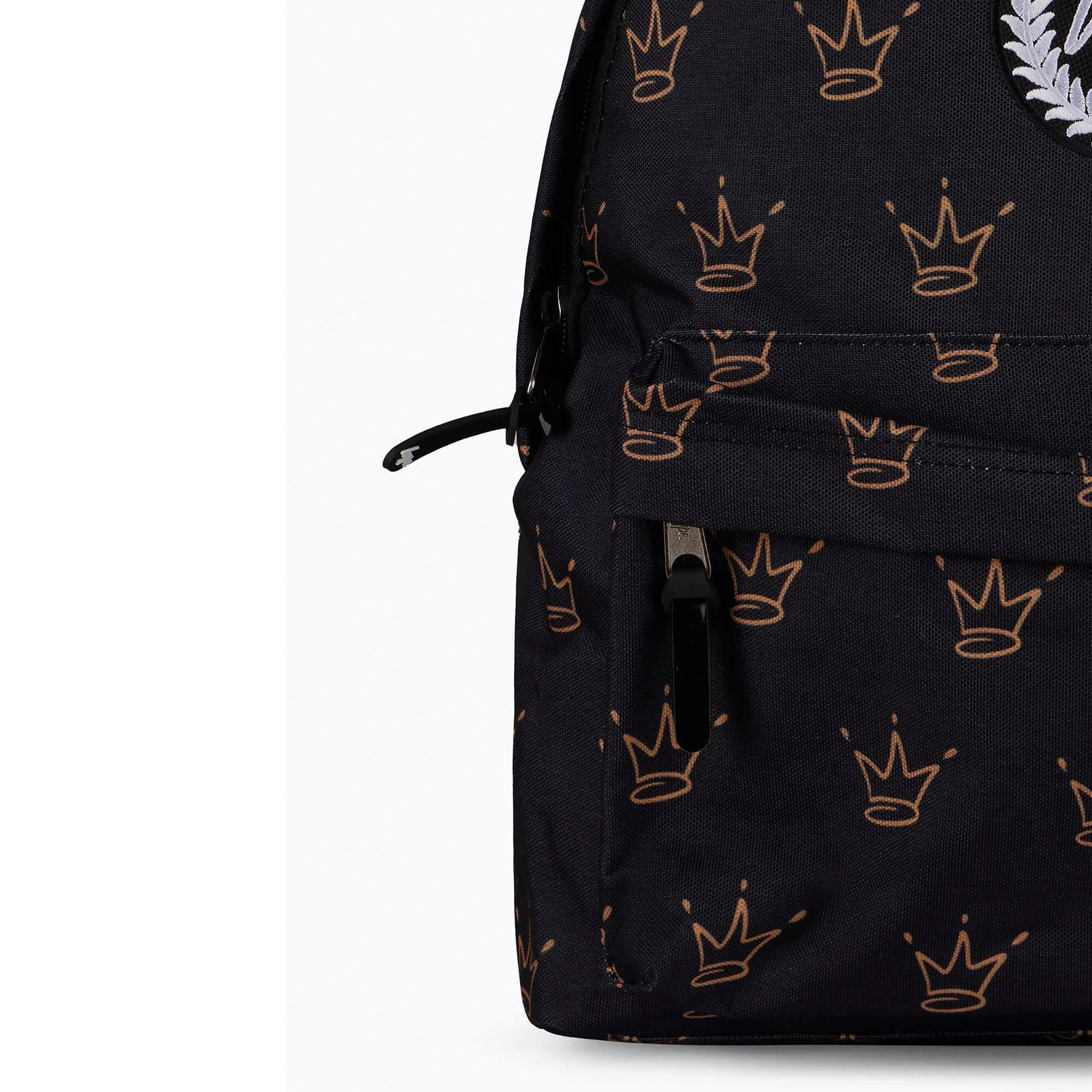 Hype - Unisex Rucksack Schwarz Kronen Muster Gepolstert 4/5