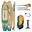 SUP gonflabil Coasto FLIP 11'5 348x81x15cm - Max 150kg - Echipare Premium