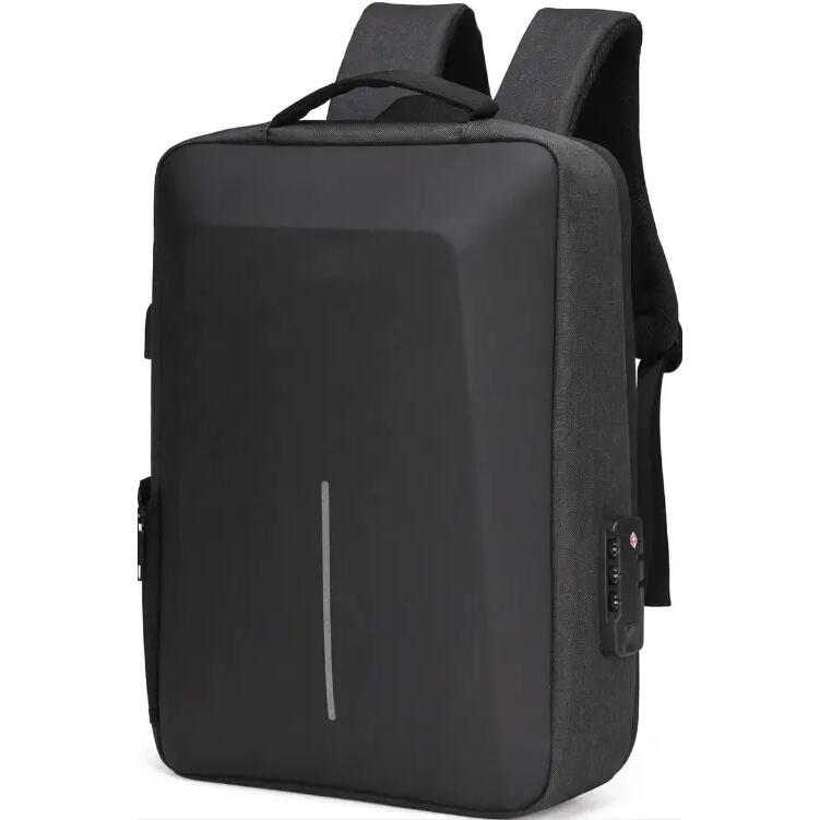 Rucsac laptop antifurt, inchidere cu cifru, USB incarcare, 45 x 32 x 14 cm