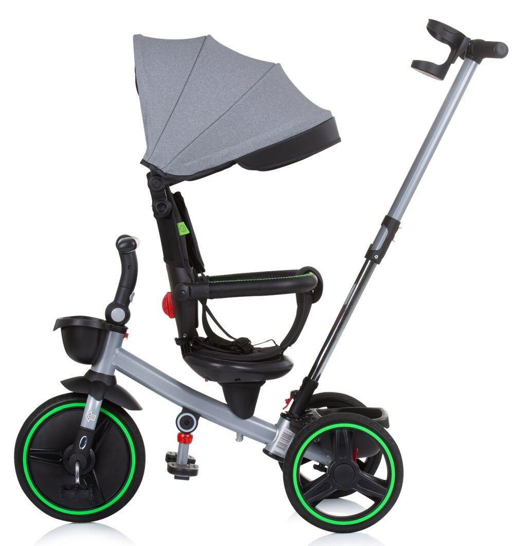 Infantil Paseo Triciclo plegable asiento 360° ajustable ALPHA Glacier 2/5