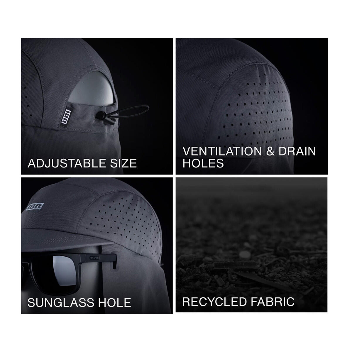 Czapka ION Surf Cap PRO Grey 2026 2/7