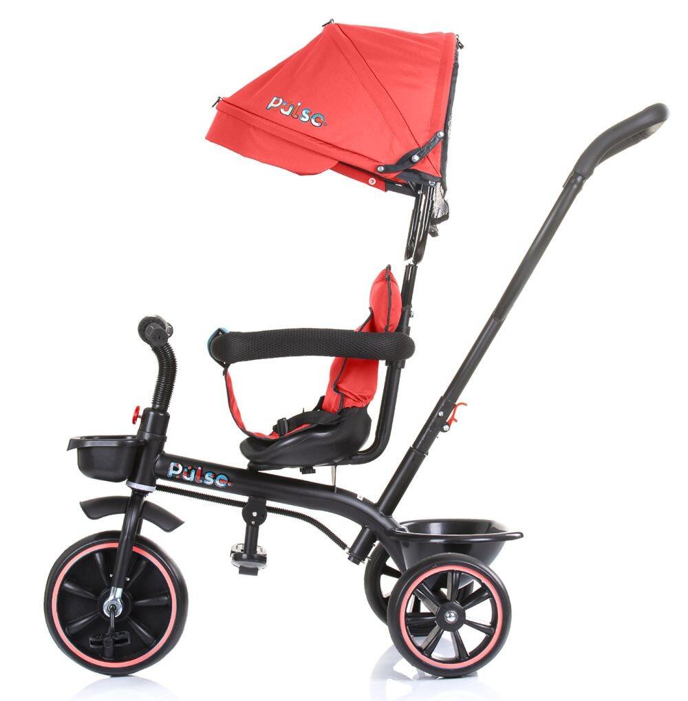 Infantil Paseo Triciclo evolutivo 2 en 1 empuje parental PULSE Cherry 2/4