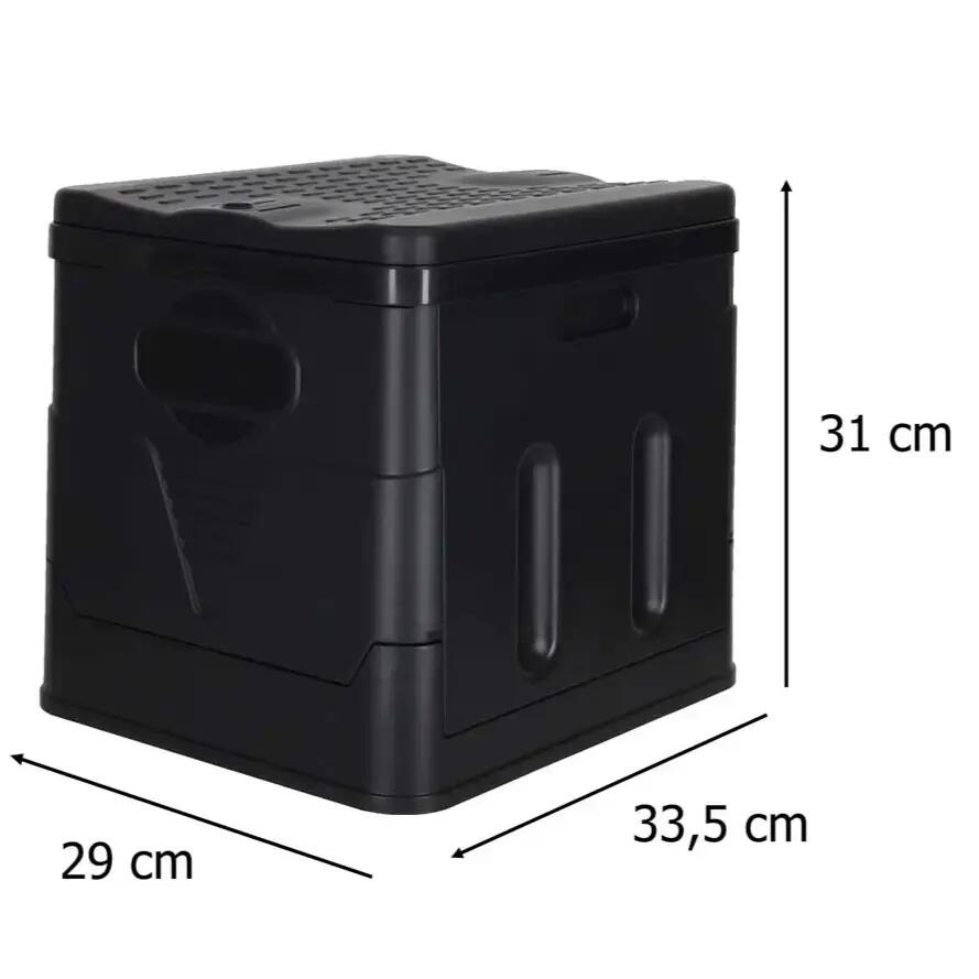 Toaleta portabila pentru camping, pliabila, 20L, 12 saci, 29x33.5x31 cm 3/7