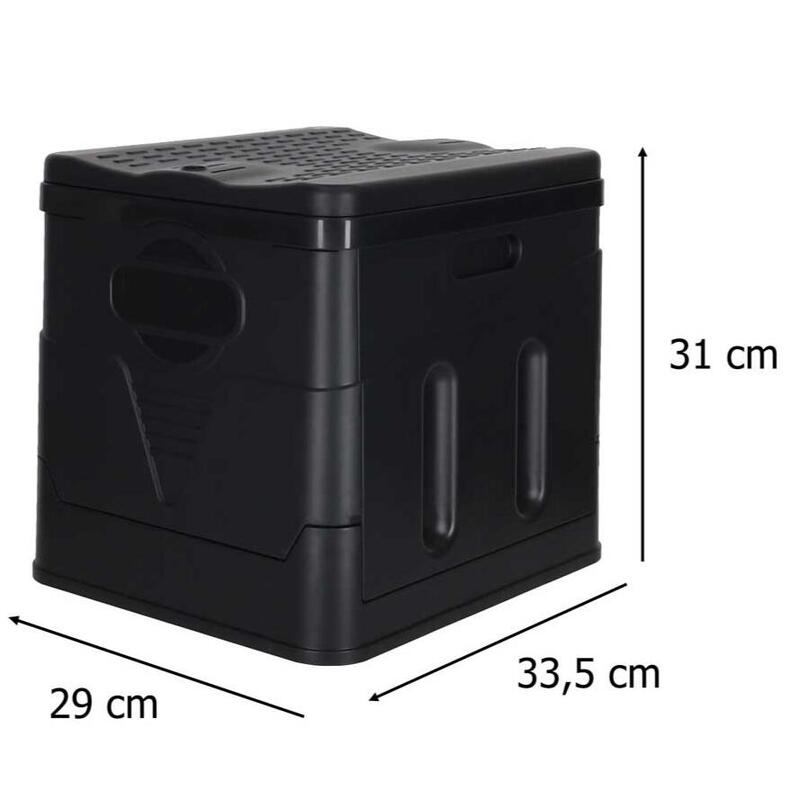 Toaleta portabila pentru camping, pliabila, 20L, 12 saci, 29x33.5x31 cm