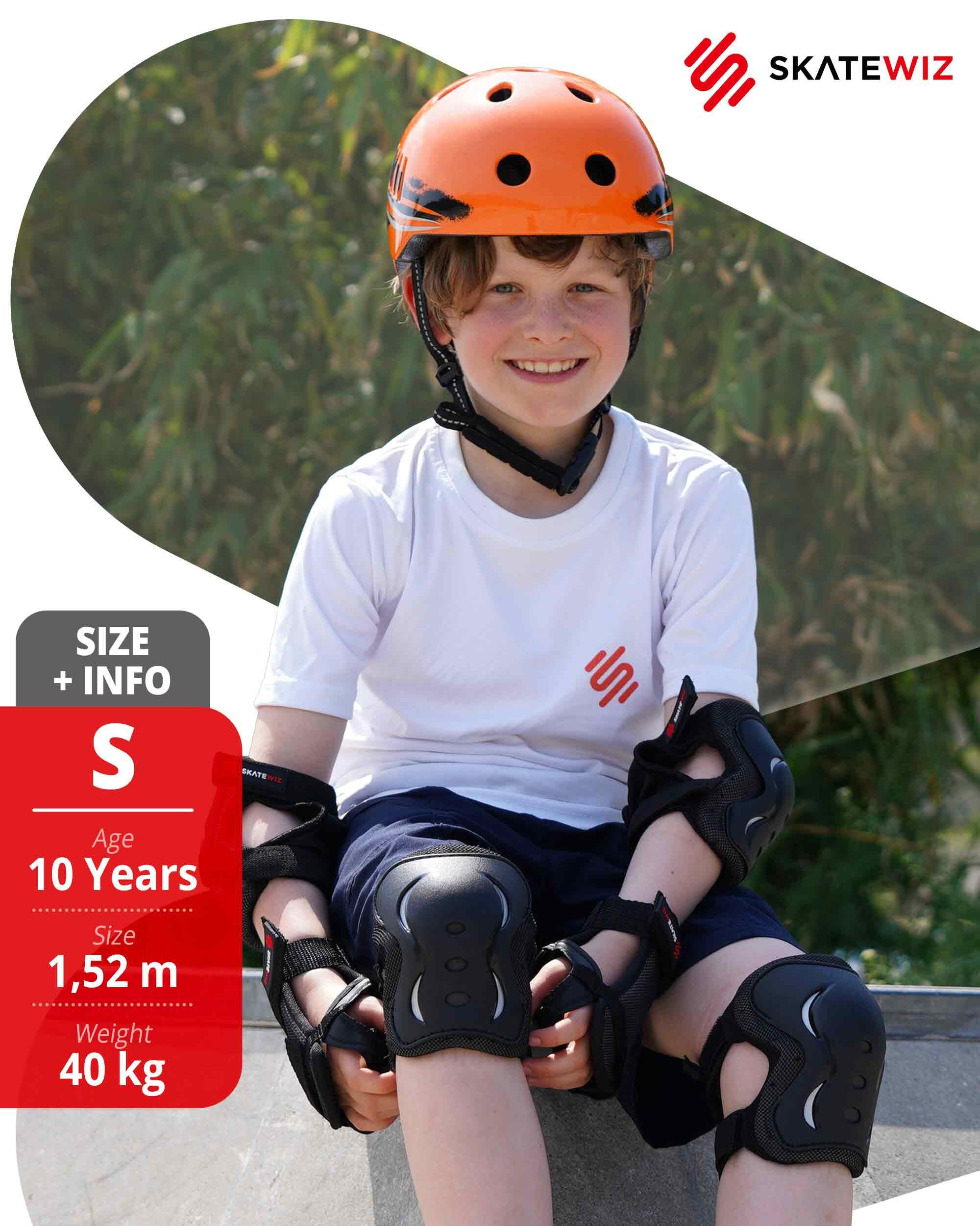Schoner Set Protektoren Inliner 3-er Set Skateboard Kinder Schützer Knieschoner 7/8