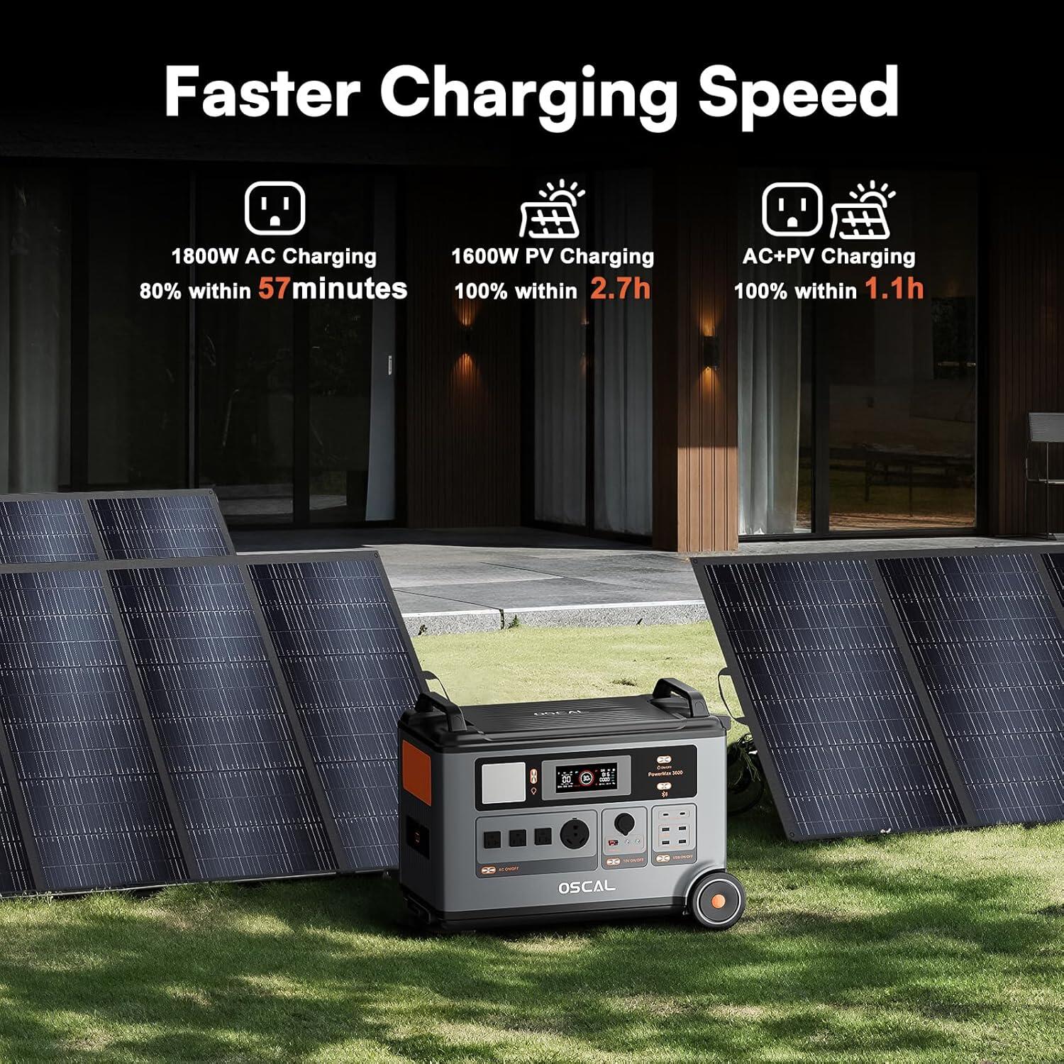 OSCAL PowerMax 3600 SE 3600Wh Station électrique portable 7/7